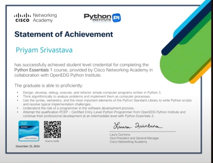 Certification link